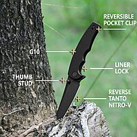 CIVIVI P87 Folder EDC Knife 2.9-in Nitro-V Reverse Tanto