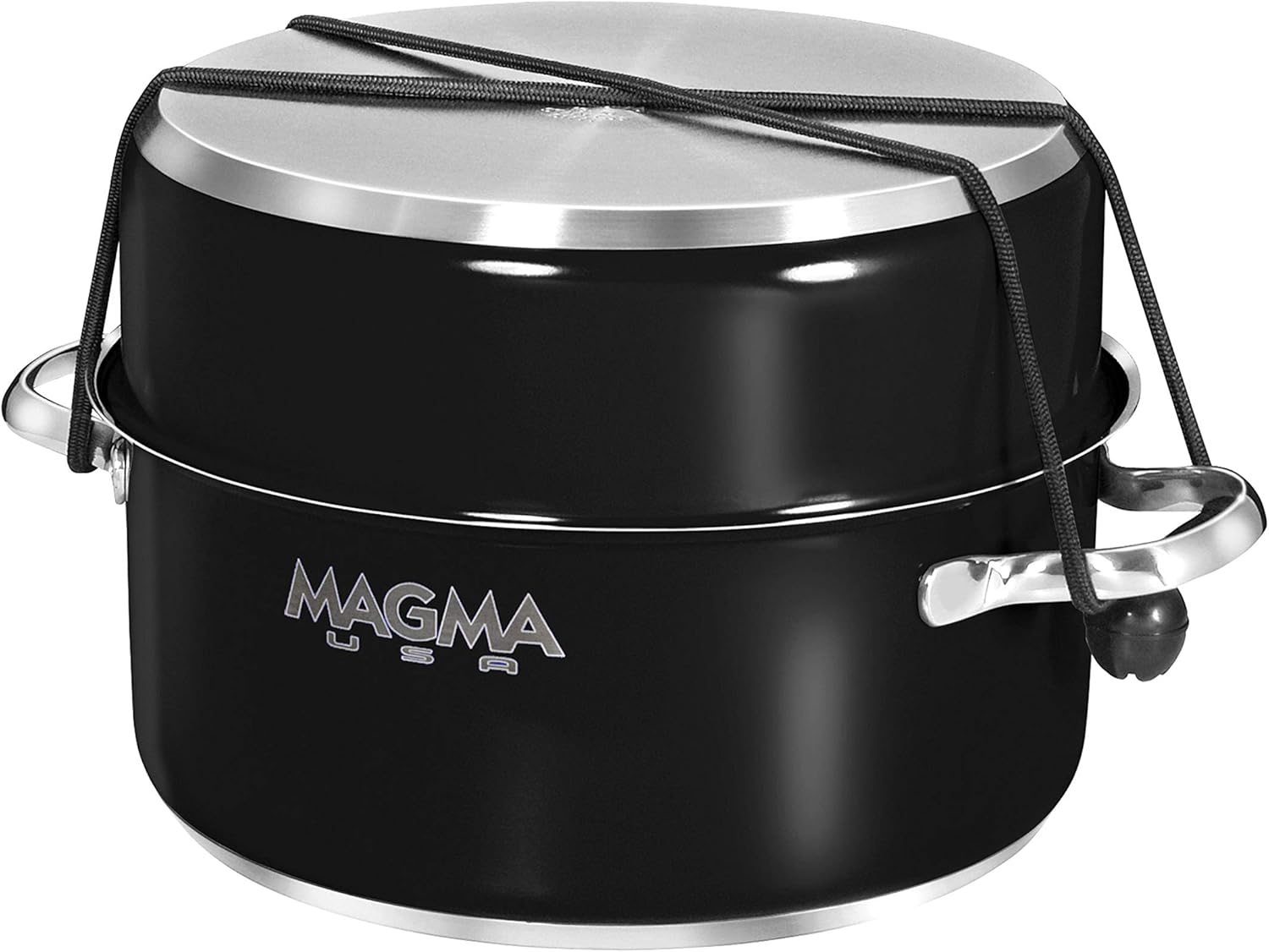 MAGMA 10 Piece Nesting Stainless Steel Cookware Set with Ceramica Non-Stick