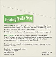 Medique 62178 Medi-First Latex Free Woven Bandages, Extra Long, 3/4-Inch X 4-11/16-Inch, 40-Per Box 40 Count (Pack of 1)