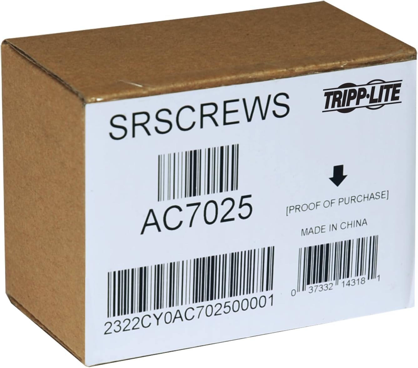Tripp Lite SRSCREWS Rack Enclosure Server Cabinet Threaded Hole Hardware Kit