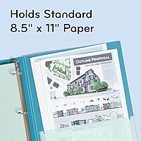 U BRANDS U-Eco 1" Poly Binder + 5 Tab Divider Set, Letter Size, Two Pockets