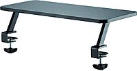 StarTech.com Monitor Riser Stand - Clamp-on Monitor Shelf for Desk - Extra Wide 25.6" (65 cm) for up to 34" Monitors - Black (MNRISERCLMP)