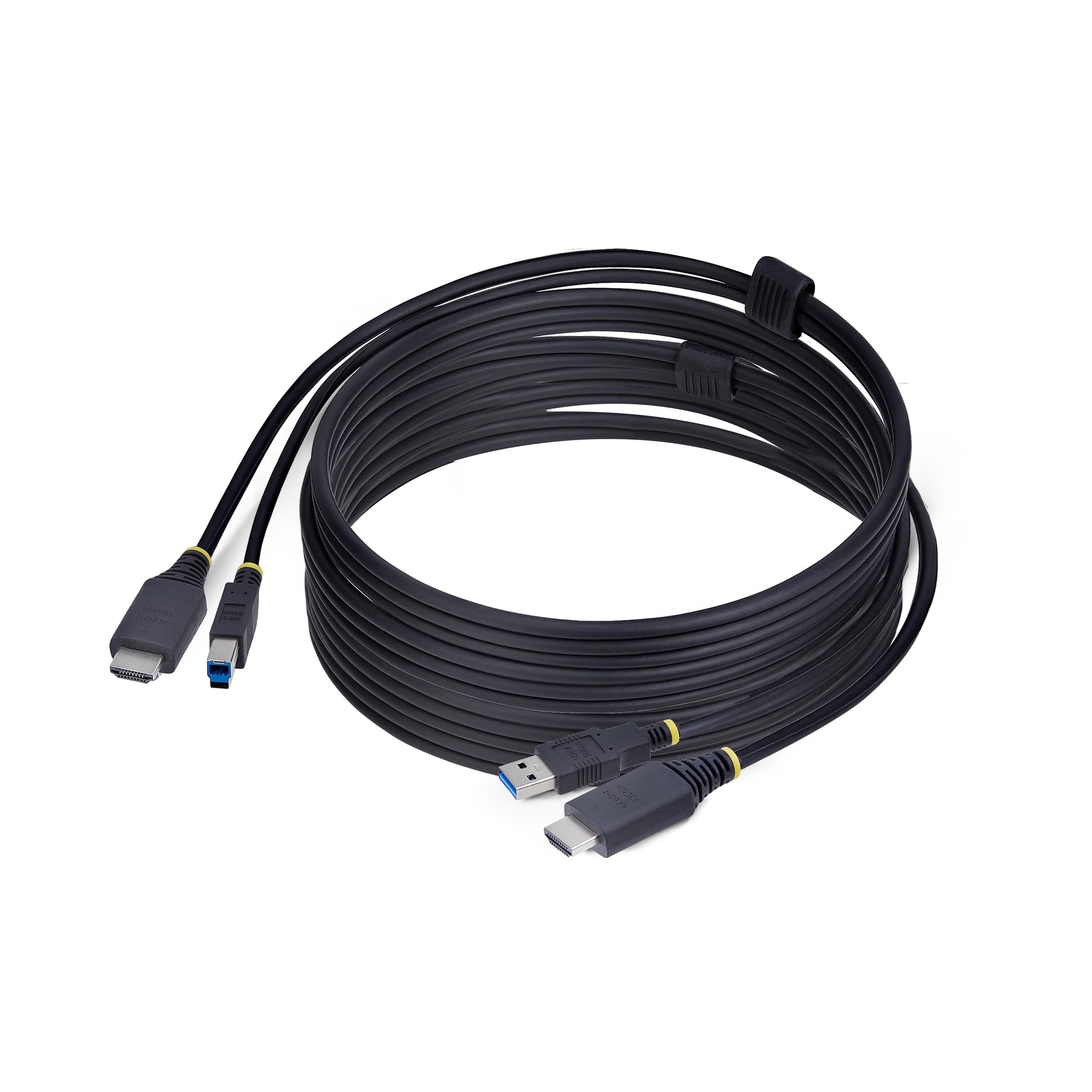 StarTech.com 10ft (3m) HDMI and USB 5Gbps KVM Cable, 4K 60Hz, HDMI 2.0 and USB Combo Cable for KVM Switch