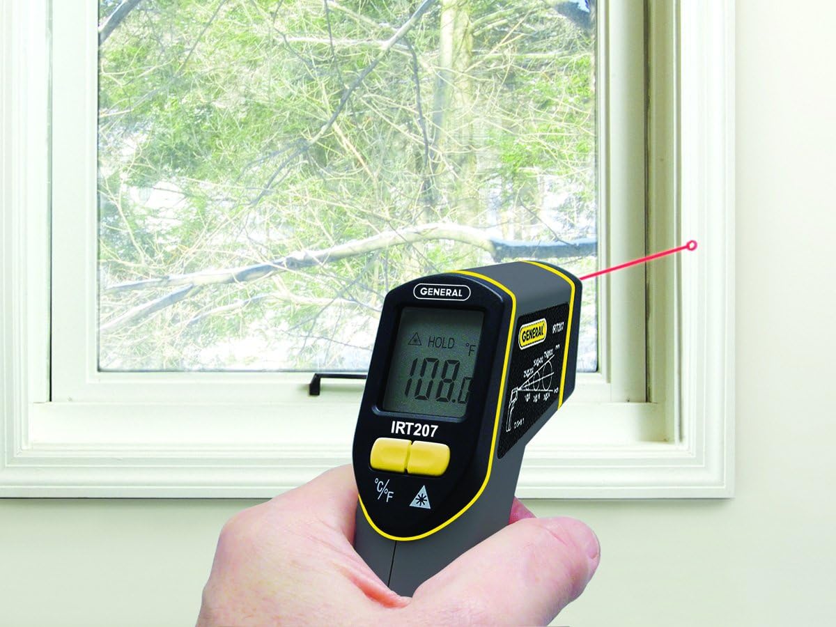 General Tools Non-Contact Digital Laser Temperature Gun, Thermal Detector