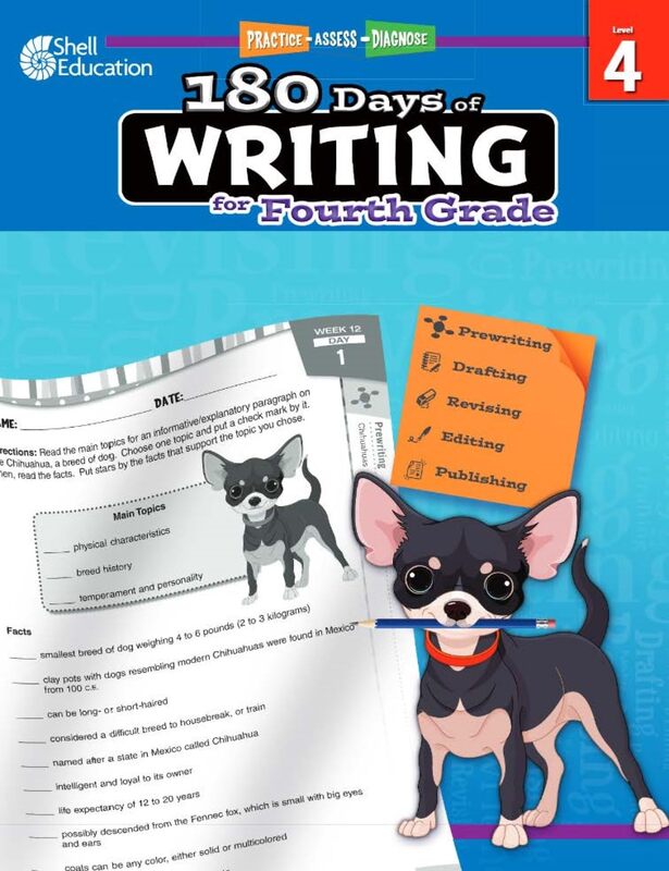 180 Days of Writing for Fourth Grade - An Easy-to-Use Fourth Grade Writing Workbook to Practice and Improve Writing Skills