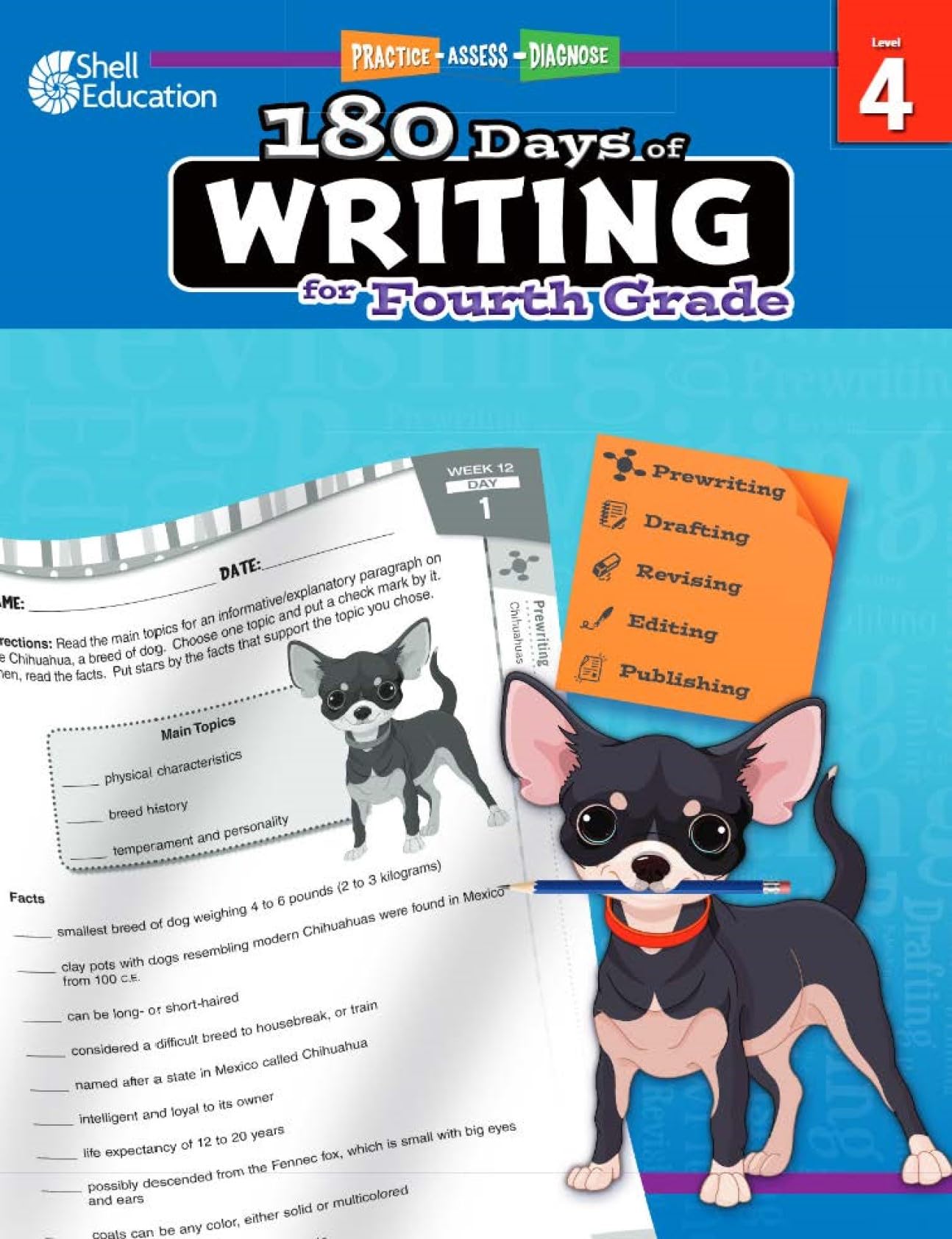 180 Days of Writing for Fourth Grade - An Easy-to-Use Fourth Grade Writing Workbook to Practice and Improve Writing Skills
