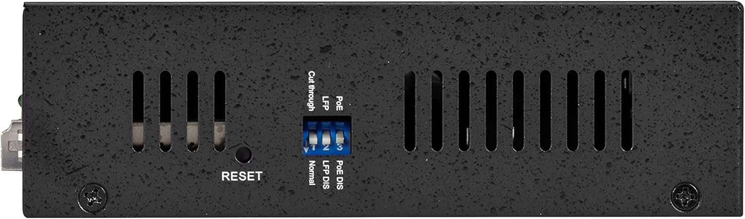 Black Box Gb PoE MED Conv 10/100/1000Mb COP to 1000Mb MM FBR 850nm 500m LC