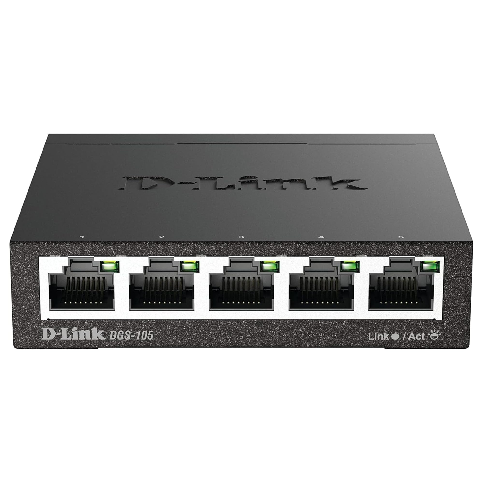 D-Link Gigabit Unmanaged Metal Fan-Free Desktop/Wall-Mount Switch