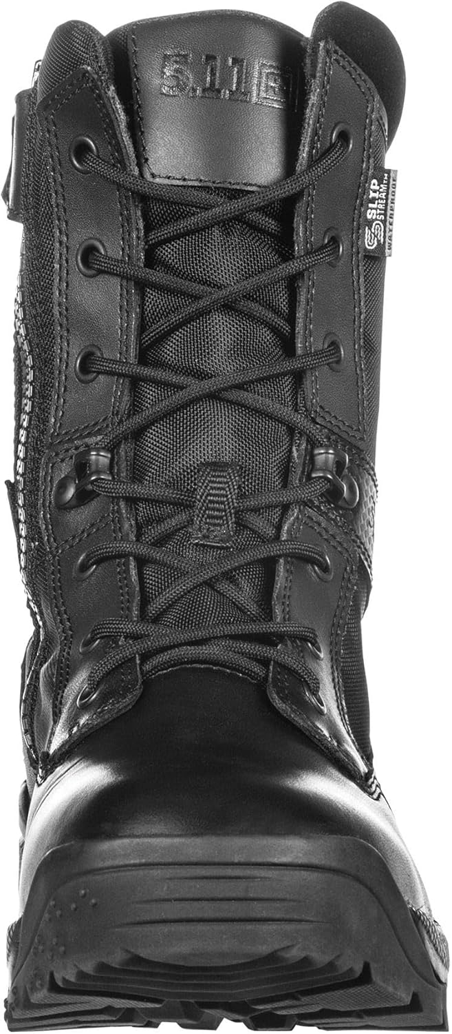 5.11 Tactical Men's Patrol Storm Waterproof Boots, ATAC 2.0 8", Side-Zip, Style 12392ABR