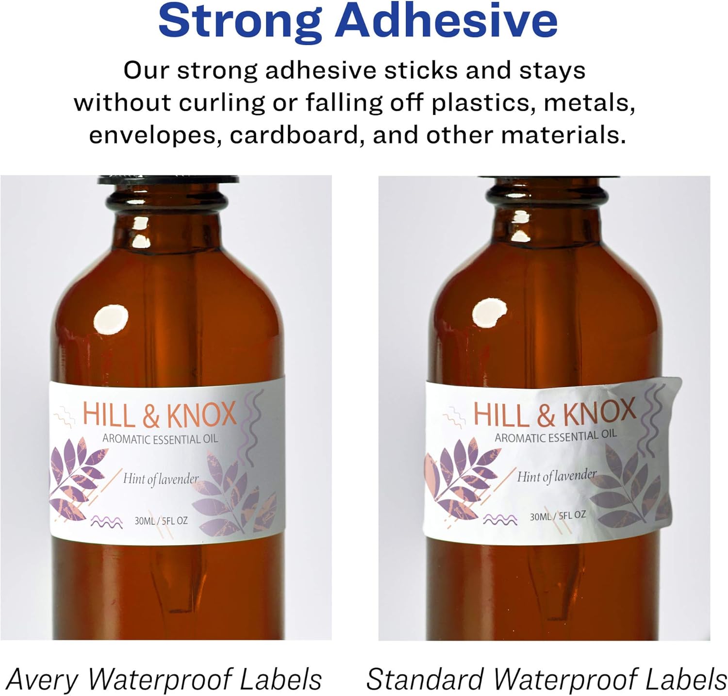 Avery Durable Waterproof Rectangle Labels, Sure Feed Technology, 5" x 6"