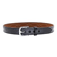 BIANCHI B12 Reversible Fancy Stitched Full-Grain Leather Belt