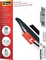 FELLOWES Hot Laminating Pouches for ID Cards