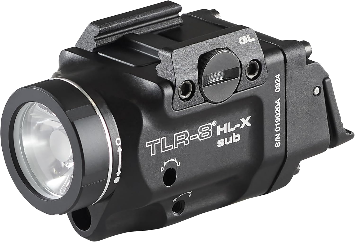 Streamlight 69466 TLR-8 HL-X sub USB 1000-Lumen Weapon Rail-Mounted Rechargeable Tactical Flashlight with Integrated Red