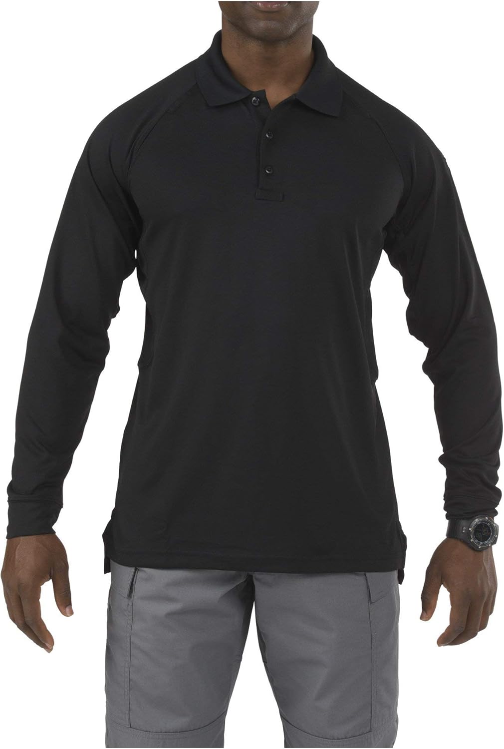 5.11 Tactical Men's Performance Long Sleeve Work Polo, 100% Polyester, Style 72049/72049T