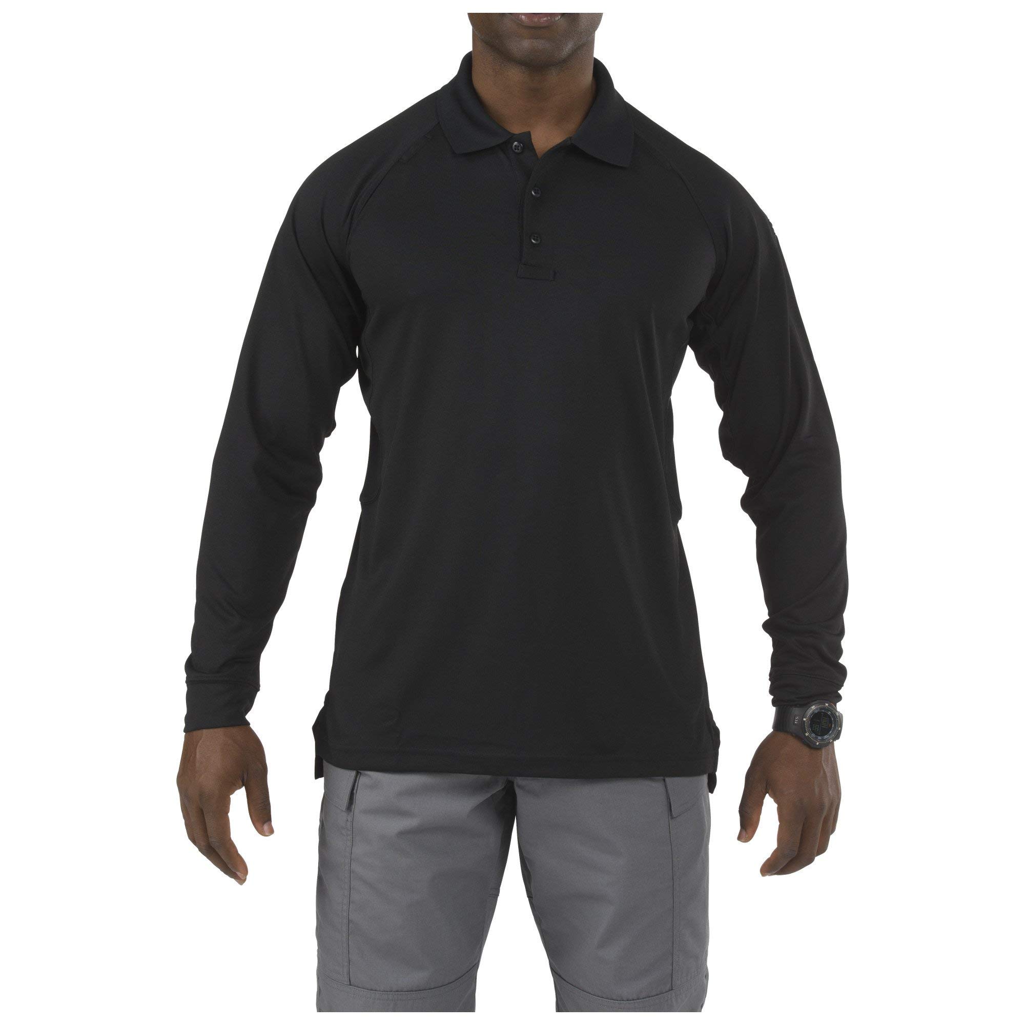 5.11 Tactical Men's Performance Long Sleeve Work Polo, 100% Polyester, Style 72049/72049T