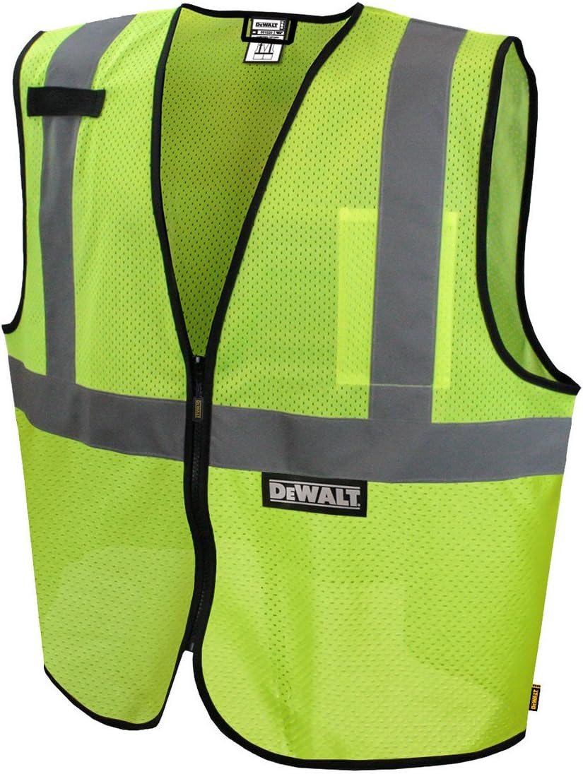 DEWALT DSV220-L Class 2 Economy Mesh Safety Vest - Green, Large