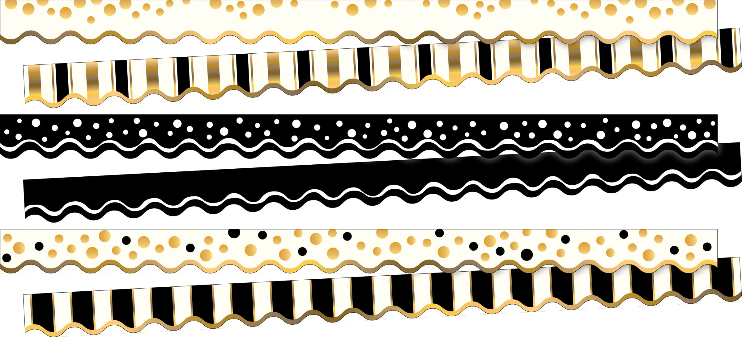 BARKER CREEK Double-Sided Trim Set of 3 Classroom Border Strips