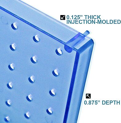 Azar Displays 70-Piece Pegboard Wall Organizer Kit with 13.5" x 22" Panels