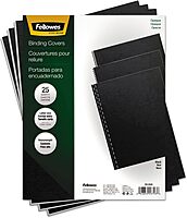 Fellowes Futura Presentation Covers, Letter Size, Black, 25/Pack (5224901)