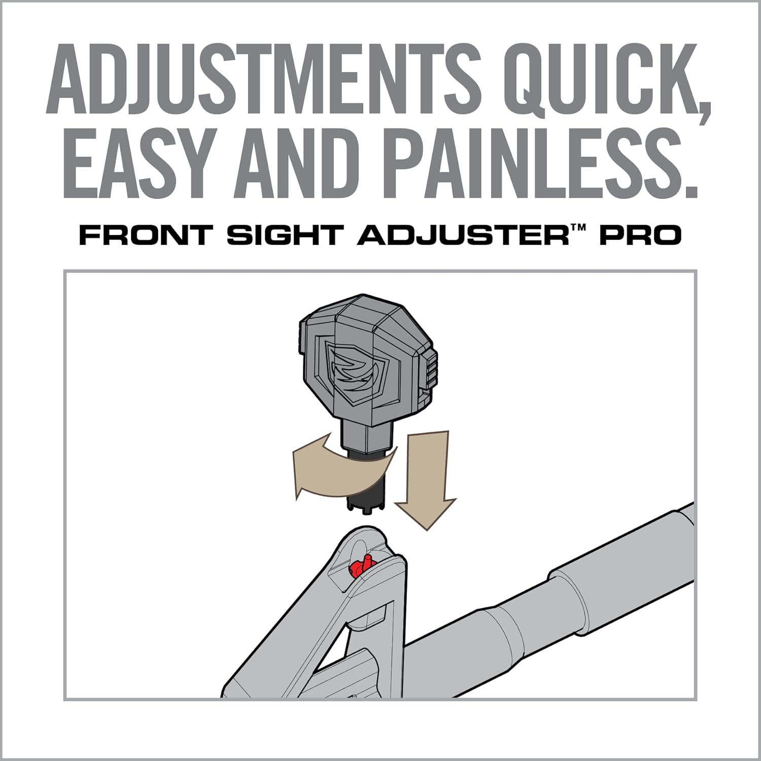 REAL AVID AR15 FRNT Sight ADJSTR PRO