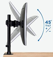 Mount-It! Dual Monitor Mount | Double Monitor Desk Stand Arm | Fits 2 Computer Screens 17 19 20 21 22 24 27 Inch | Two VESA