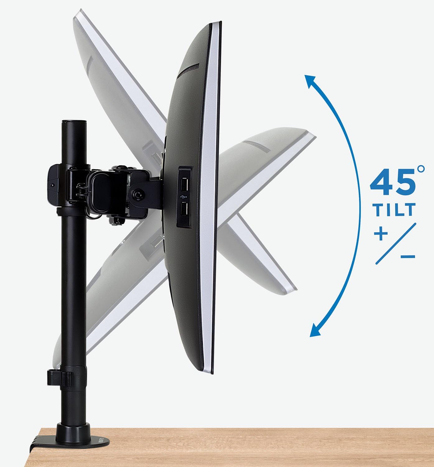 Mount-It! Dual Monitor Mount | Double Monitor Desk Stand Arm | Fits 2 Computer Screens 17 19 20 21 22 24 27 Inch | Two VESA