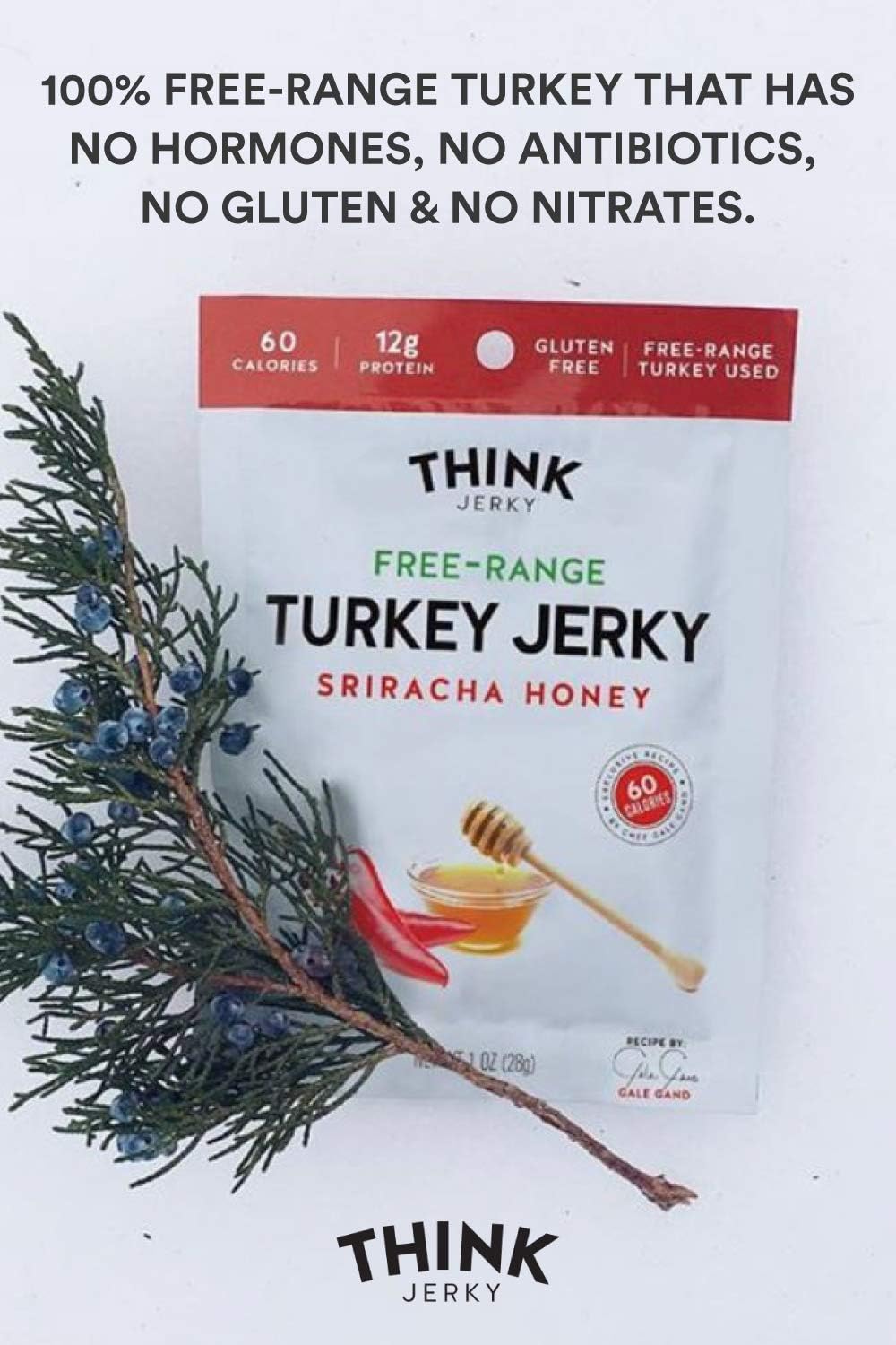 THINK JERKY High-Protein Jerky Snacks, Gluten Free, Chef-Crafted