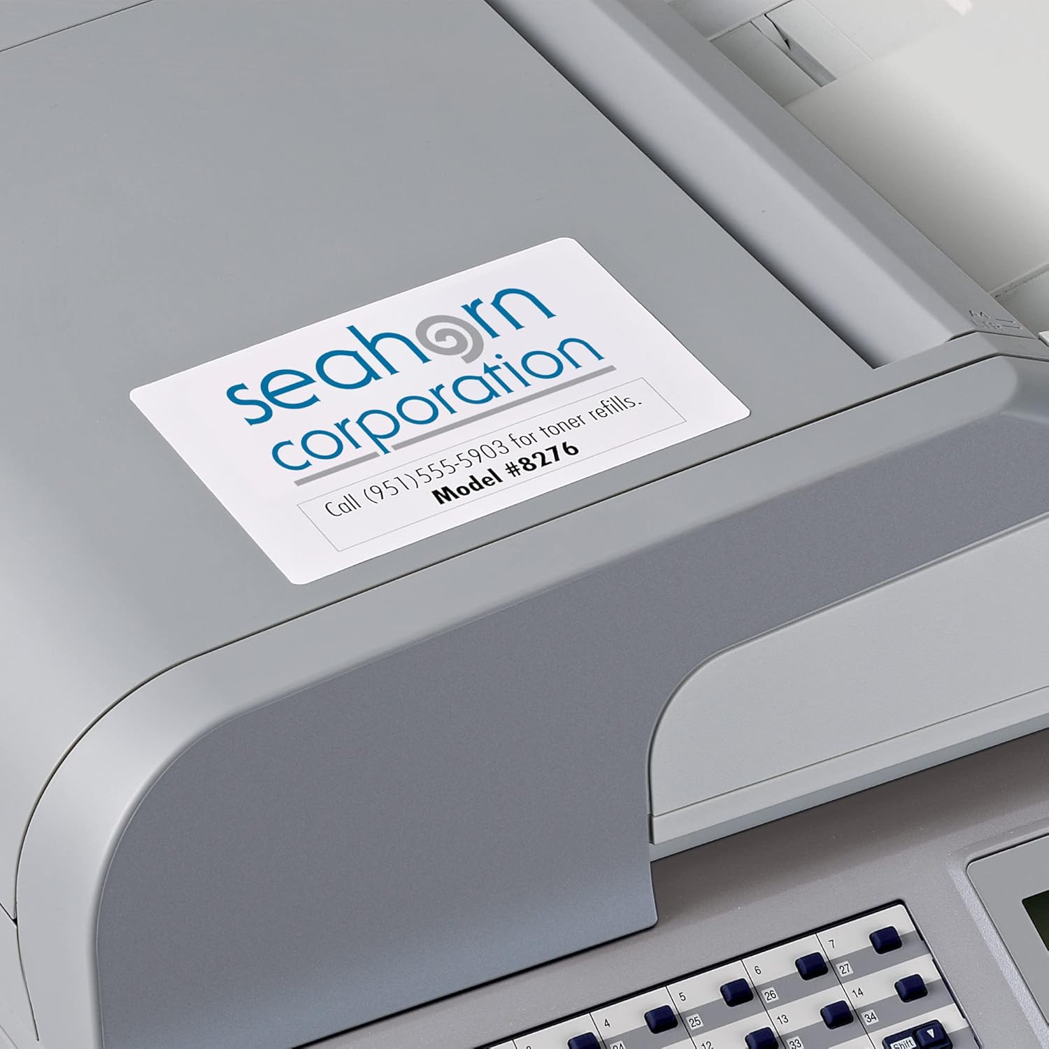 Avery Durable Removable Rectangle Labels, Sure Feed Technology, 4" x 6", Matte White Film