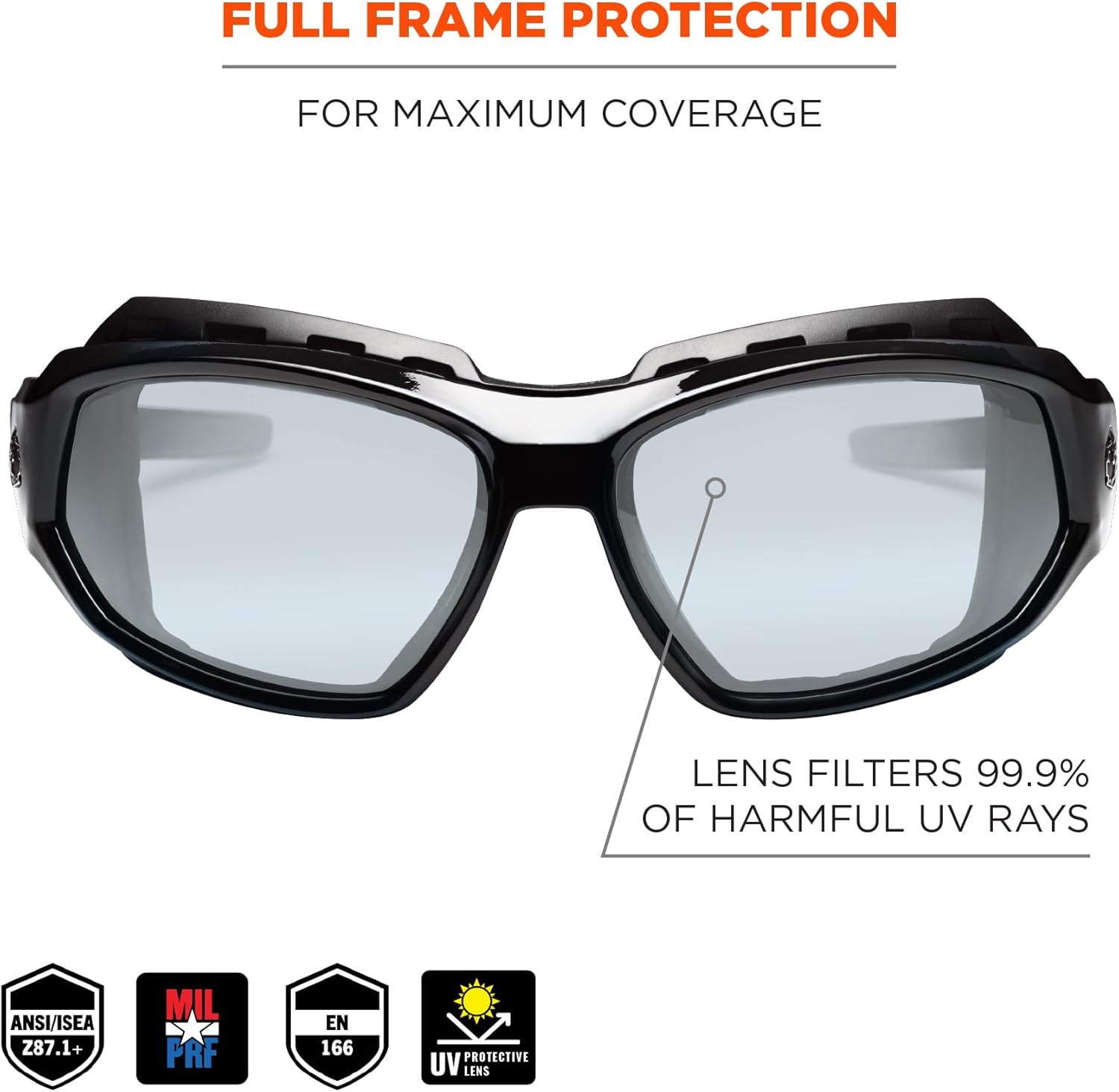 Ergodyne Skullerz LOKI Convertible Safety Glasses/Goggles