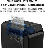 Fellowes LX 220 100% Jam Proof Micro-Cut 20-Sheet Shredder, Black, 5015401