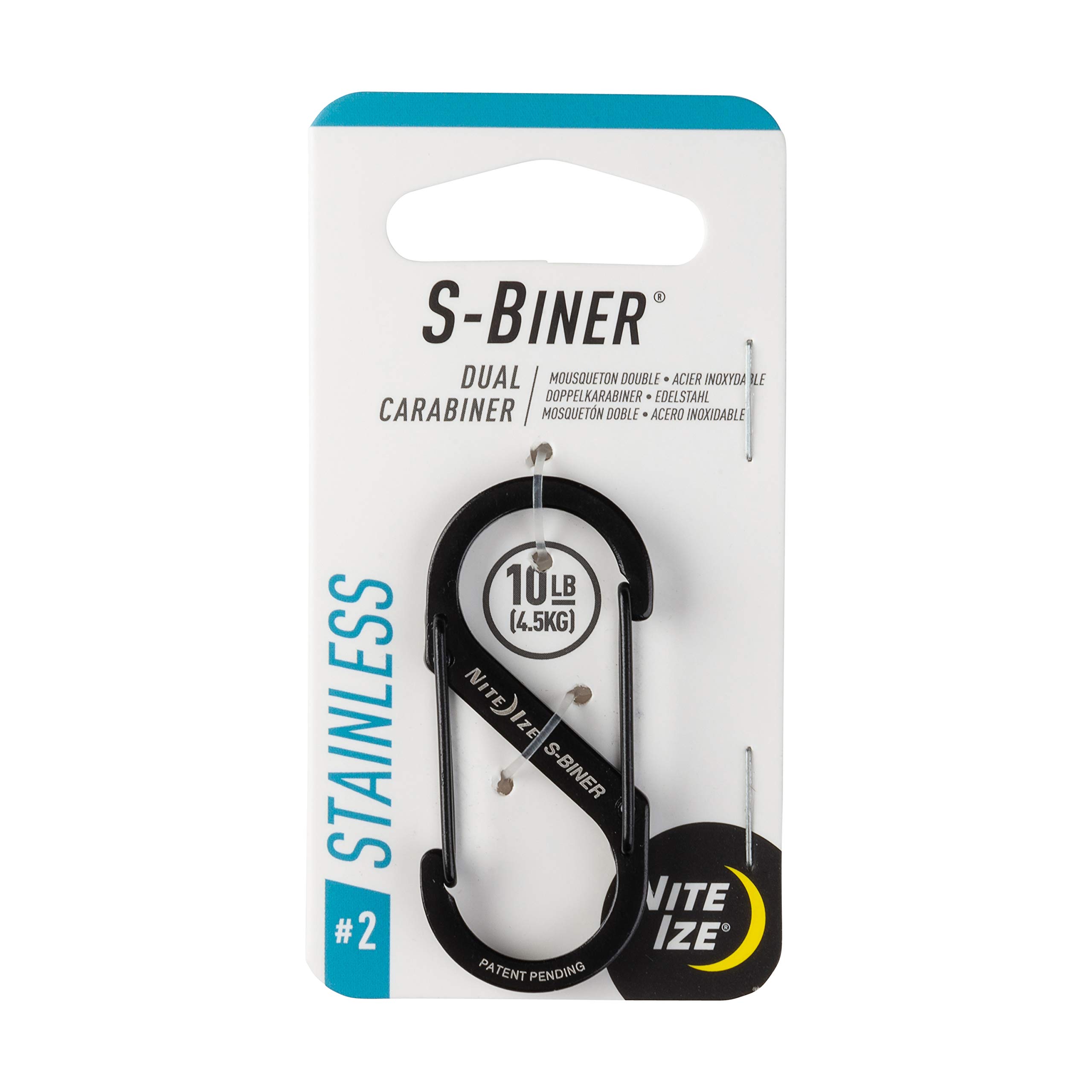 NITE IZE S-Biner Dual Carabiner, Stainless-Steel