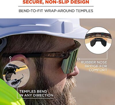 Ergodyne Skullerz AEGIR Polarized Fog-Off+ Safety Glasses