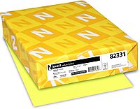 Exact® Vellum Bristol Card Stock, Canary, Letter (8.5" x 11"), 67 Lb, Pack Of 250