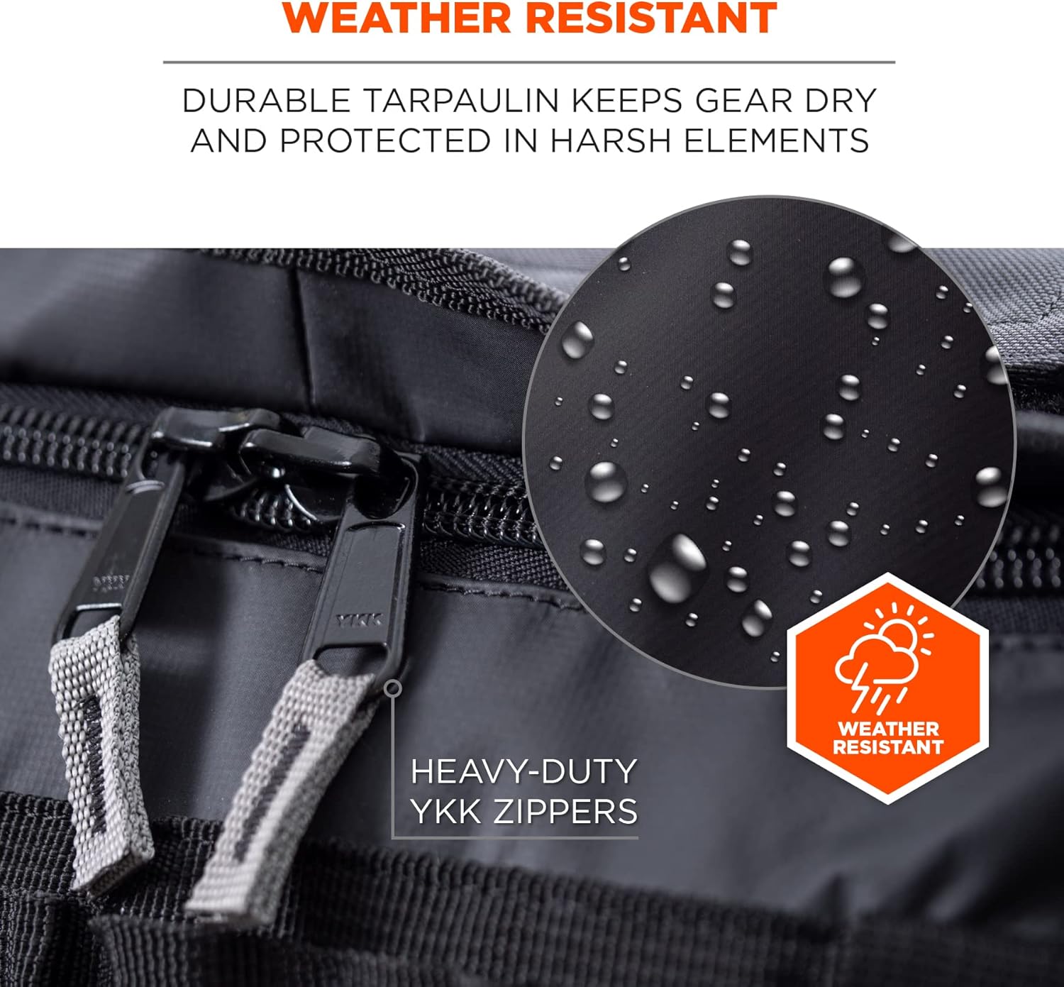 ERGODYNE Arsenal 5030 Water-Resistant Tarpaulin Duffel Bag