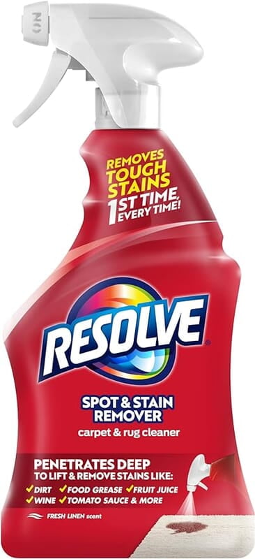 Resolve Carpet Stain Remover, Triple Action, 22 oz