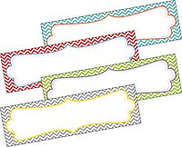 BARKER CREEK Double-Sided Desk Nameplates & Bulletin Board Signs, Chevron