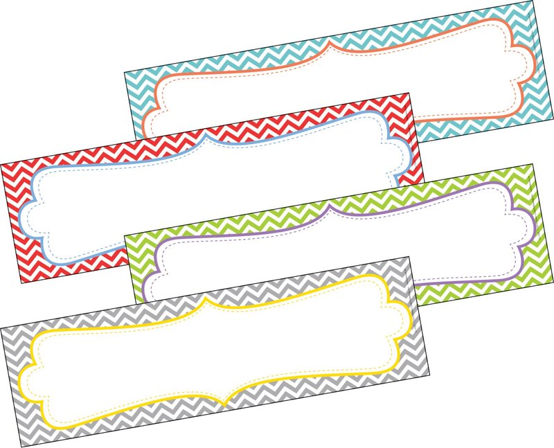 BARKER CREEK Double-Sided Desk Nameplates & Bulletin Board Signs, Chevron