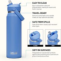 CAMELBAK Thrive Flip Straw Insulated Stainless Steel Water Bottle