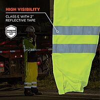 Ergodyne GloWear 8910 Class E ANSI High-Visibility Lime Reflective Safety Pants