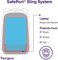 Targus Legend IQ Laptop Backpack Travel Backpack for Laptops up to 16-Inches Backpack for Men and Women, Black (TSB705US) Legend Iq Backpack