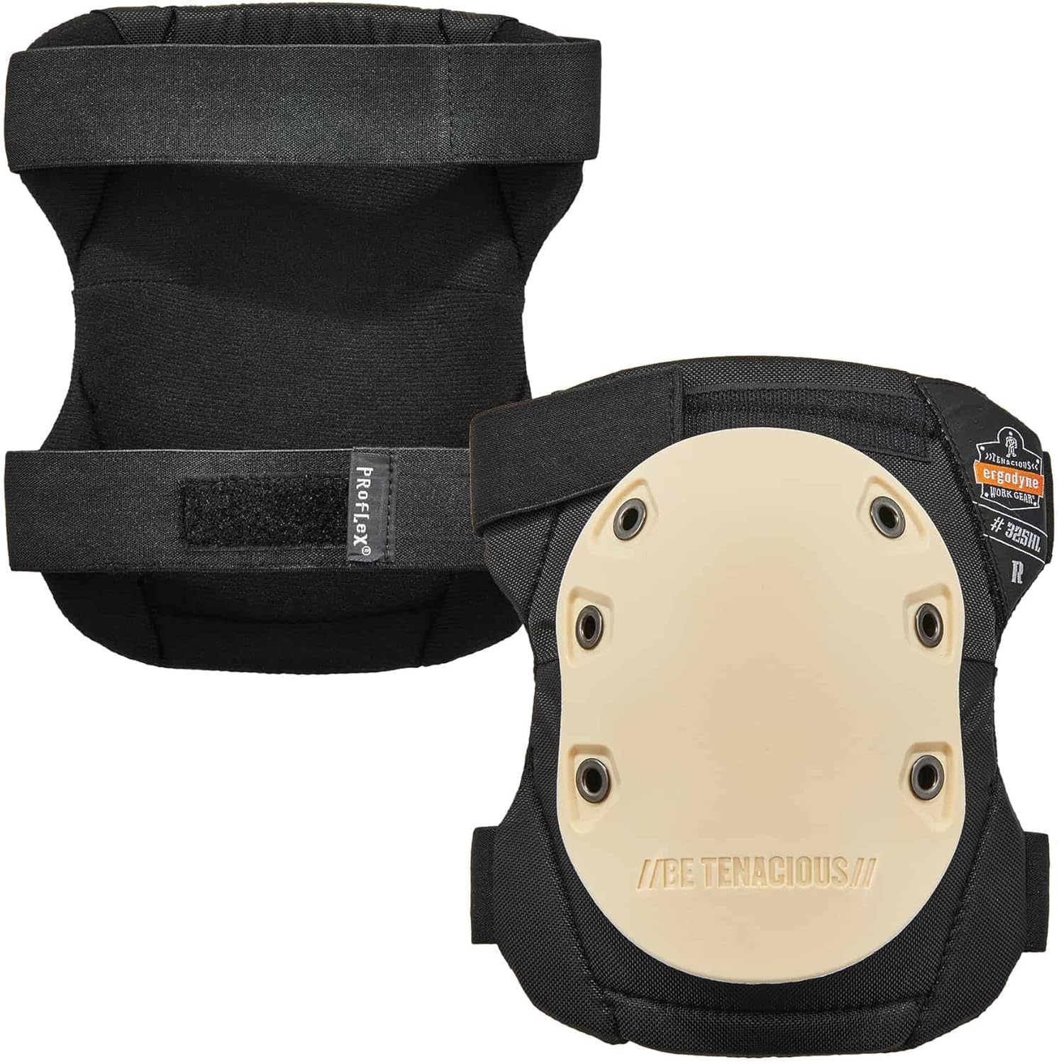 Ergodyne ProFlex 325HL Non-Marring Cap Knee Pad, Tan