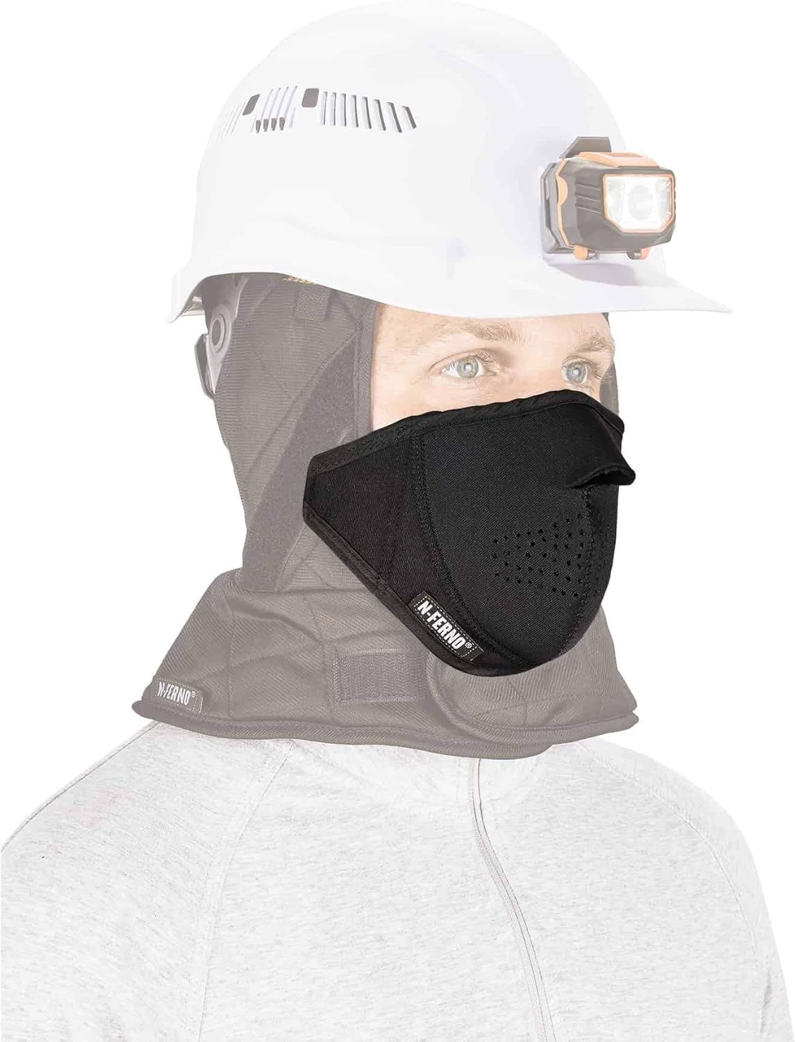 Detachable Neoprene Mouthpiece for Winter Liners, Ergodyne N-Ferno 6874,Black Mask