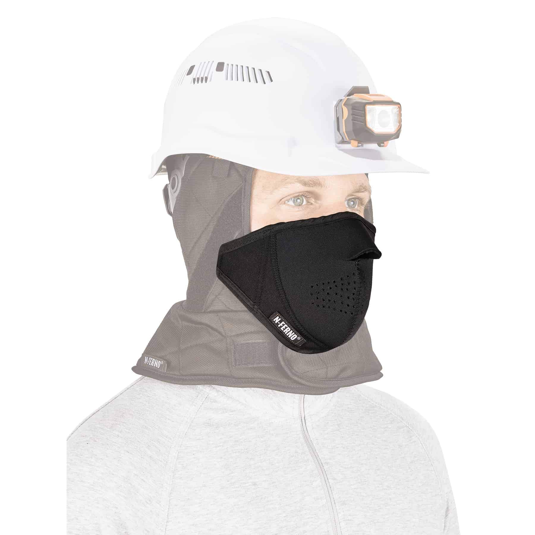 Detachable Neoprene Mouthpiece for Winter Liners, Ergodyne N-Ferno 6874,Black Mask