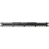 Panduit DP245E88TGY Category-5E 24-Port Flat Punchdown Patch Panel, Black