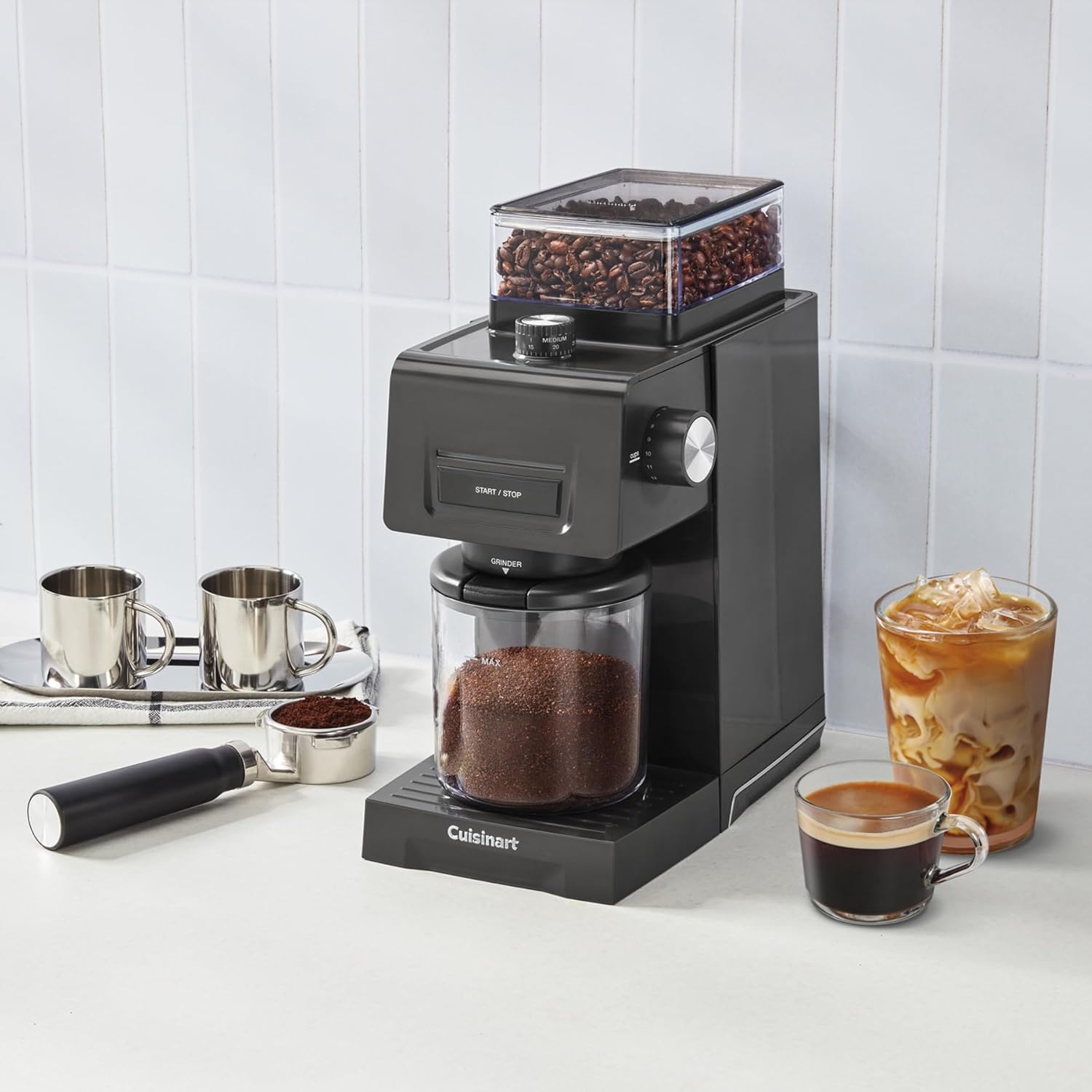 Cuisinart Espresso & Coffee Conical Burr Grinder, Black