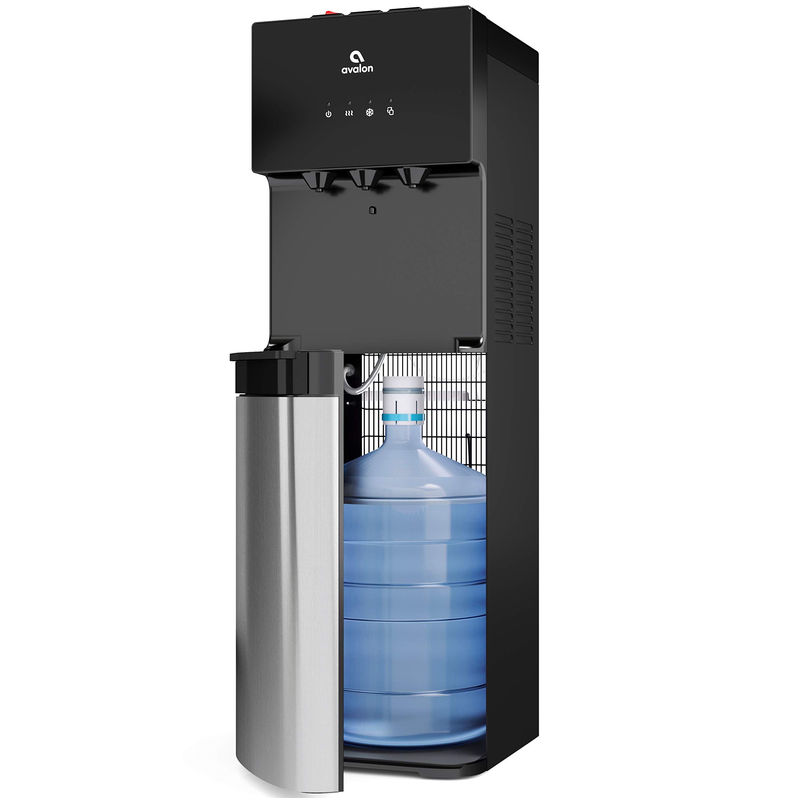 Avalon Bottom Loading Water Cooler Water Dispenser with BioGuard- 3 Temperature Settings - Hot, Cold & Room Water, Durable Stainless Steel Construction, Anti-Microbial Coating- UL Listed Bottled
