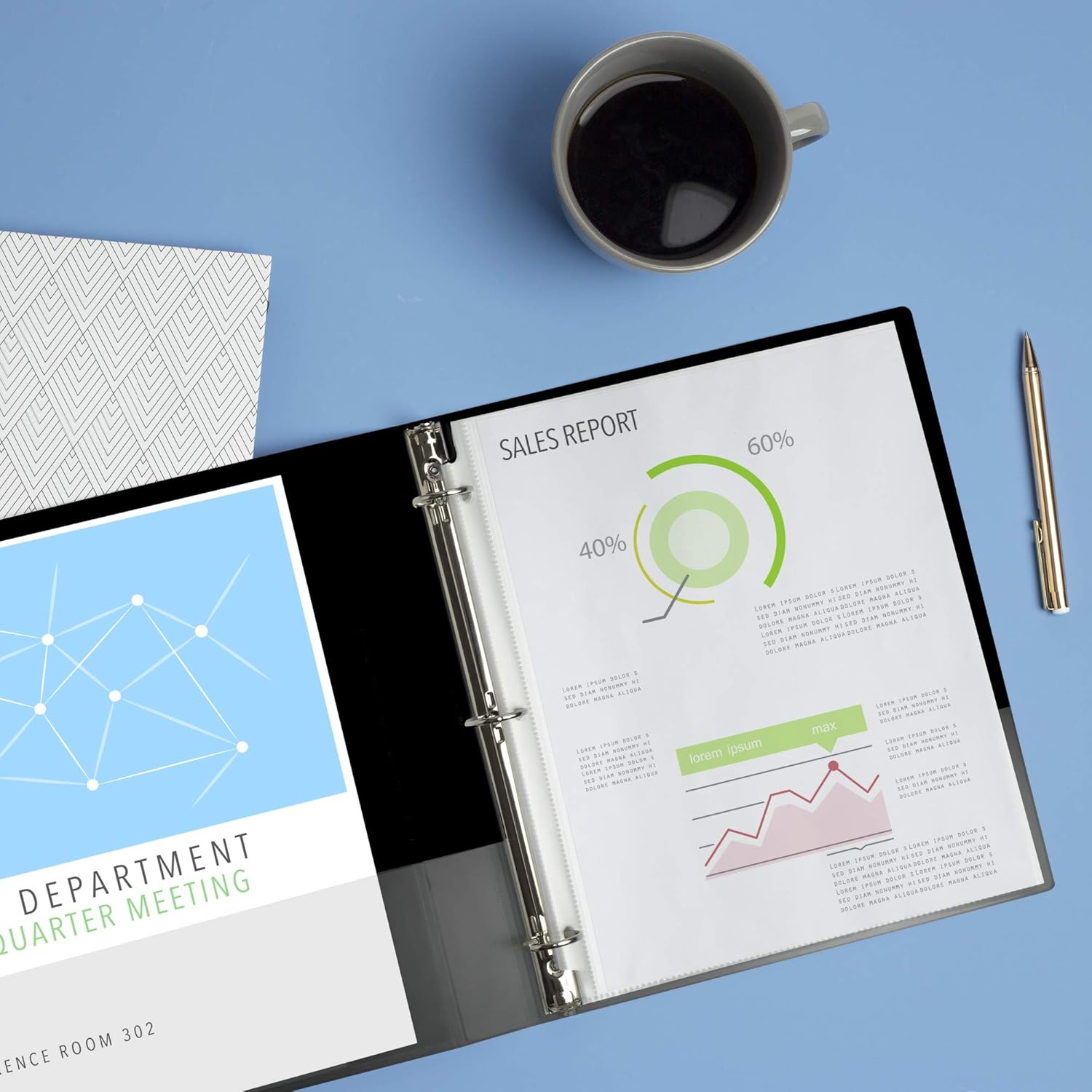 Avery Economy 3 Ring Binder, 1" Round Rings, 1 Black Binder (03301) 1" Classic