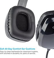 Cyber Acoustics 3.5mm Stereo Headphones for PCs and Other 3.5mm Devices in The Office, Classroom or Home (ACM-6004) 1 Unit