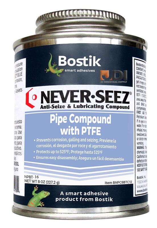 Pipe Compound With PTFE - 1lb brush top pipe compound w/PTFE [Set of 12]