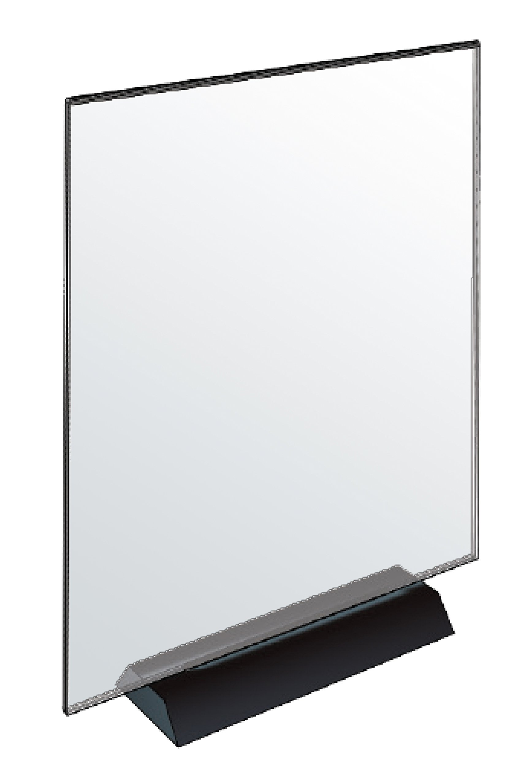 Azar Displays Acrylic Frame Sign Holder on Weighted Black Base